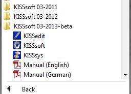 1 Starting KISSsoft 1.
