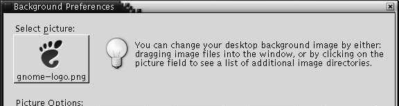 FIGURE 9 1 Desktop Background Preference Tool Table 9 1 lists the background settings that you can configure.