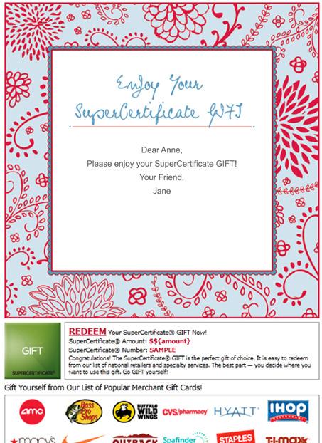 Authorized Company & Business Product Descriptions One version of the GiftCertificates.com company description is authorized for use.
