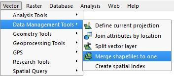 e) You can either check Select by layers in the folder to choose individual shapefiles to merge, or leave that unchecked and just select the folder whose shapefiles are to be merged.
