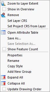 As from the context menu. g) Fill out the Save vector layer as... form.