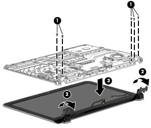 Failure to support the display assembly can result in damage to the display assembly and other computer components. 2.