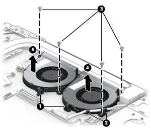 Reverse this procedure to install the fan.
