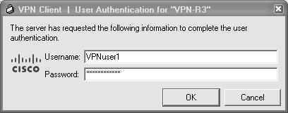 Verify the VPN Tunnel Between the Client, Server, and Internal Network Step 1: Open the VPN Client icon. a. Double-click the VPN lock icon to expand the VPN Client window.