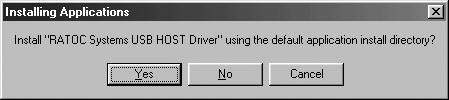2-3. CFU2 Host Driver Set Up Install the CFU1U Host Driver first. Insert the software CD-ROM into a CD-ROM drive. execute setup.exe in the [HostDriver] folder.