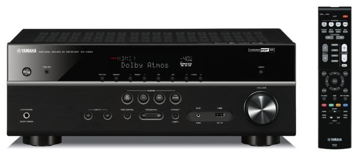 Specifications RX-V583 AV Receiver Output Power North America 80W per Channel (8 ohms, 20 Hz-20 khz, 0.09 % THD, 2 ch driven) 115 W per Channel (8 ohms, 1 khz, 0.