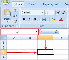 For example, this cell is C3 since it is where column C and row 3 intersect. Page 3 To Edit or Delete Text: Select the cell.