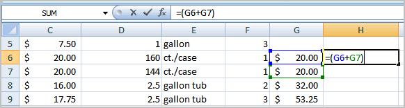 Creating Complex Formulas Excel automatically follows a standard order of operations in a complex formula. If you want a certain portion of the formula to be calculated first, put it in parentheses.