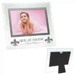 6" x 4" Curved Frame Holds 6" x 4" Photo Curved, Concave Plastic Beveled Edge Picture Size - 6" x 4" -- Frame Size 7 1/4" L x 5 7/8" W Imprint Area: 2 7/8"x1/2" Item Number: 58064 Unit Cost 3.50 3.