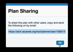 Share Plan with Peers Click the Share