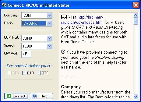 HRD CAT Setup If you have not already set up the connect parameters for HRD, go back to the HRD screen and click the Connect Icon. Then click New on the connect screen.