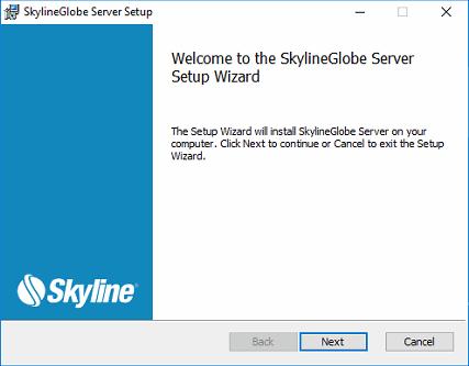 SkylineGlobe Setup 10. Click Next.