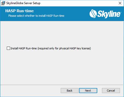 19. If you want to select a different folder than the default for the SkylineGlobe Server installation, enter the required folder path or click Browse, and browse to the required folder. 20.