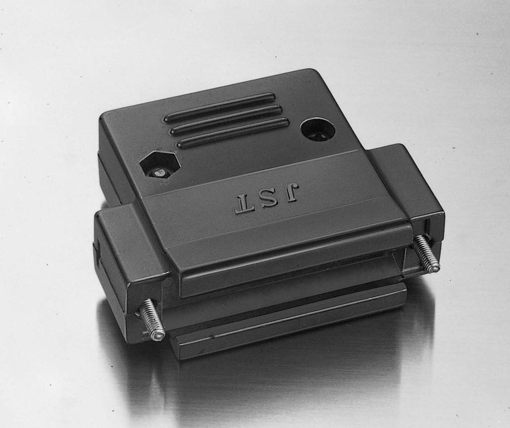 D SUBMINIATURE CONNECTOR Accessories/Covers J SERIES EMI SHIELDING ALUMINUM DIE-CAST COVER (for 25-circuit J series connectors) Features This cover is made of aluminum die-cast.