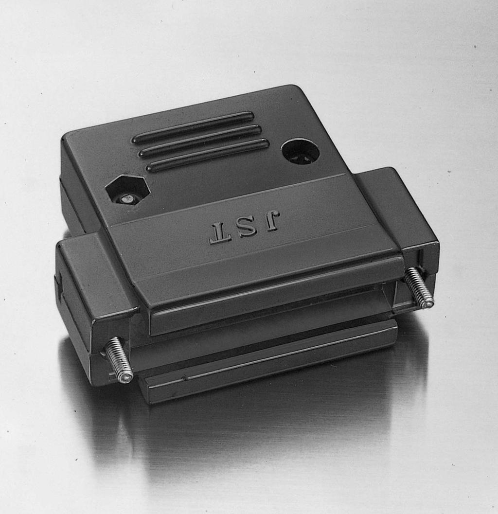 This EMI shielding cover can be used together with the hexagonal and rectangular metric lock screws specified in JIS-C6361. This cover is ideally suited for RS-232C cable connectors.