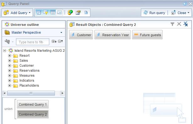 Creating Combined Queries 2 1 4 1. Create the first query 2.