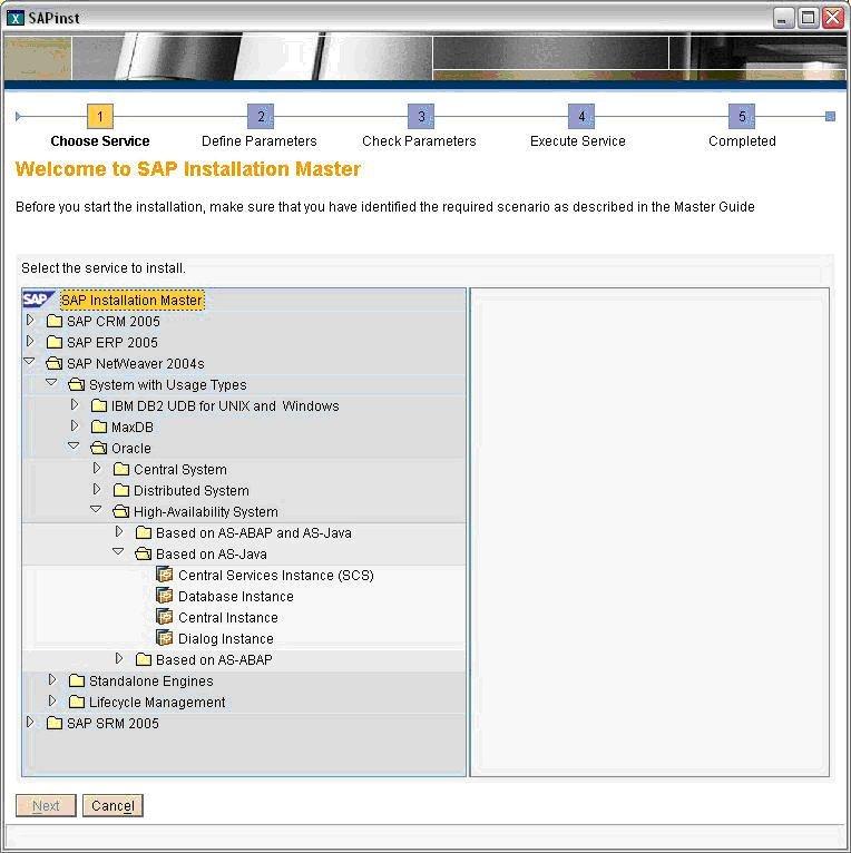 SAP Netweaver 2004s High Availability System Installer Installation Step: NW04S1330 The installation is done using the virtual IP provided by the Serviceguard package.