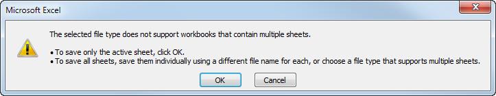 Step 4: Save file as a text file.