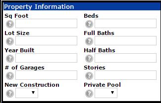 200-300 Property Information Fields All of the property information fields are also exact match fields.