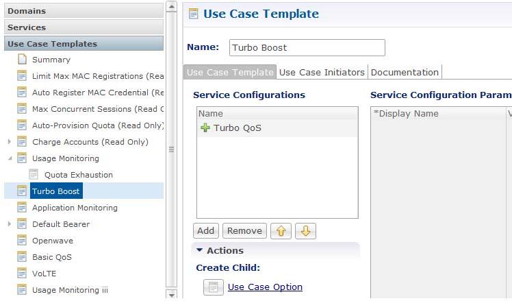 Chapter 4 Elective Service Configurations Elective Use Cases Use Case Template Step 1 Create a Turbo Boost