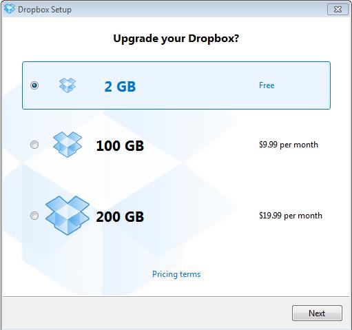 mobile phone number to connect Dropbox.