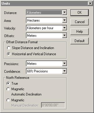 2.2 Measurement Units Basics of Operation 2 Many fields in the GPS Pathfinder Office software's dialogs and windows contain numeric values; you can specify the units for displaying or entering these