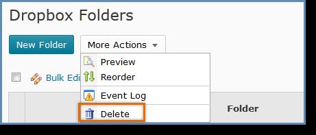 Delete a Folder 1.