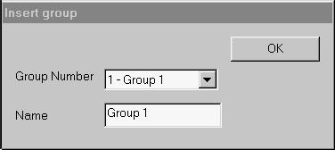 19 Logic Analyzer Software Manual 2. Click on the "Insert group" button. 3.