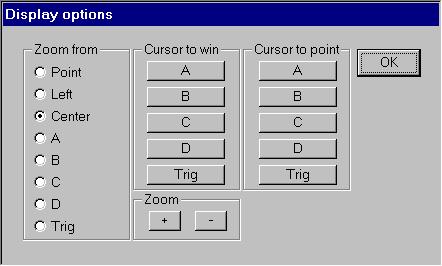 43 Logic Analyzer Software Manual 4.4.4 Zoom dialog box Zoom dialog box This window appears when you right click in the waveform area of the timing window.