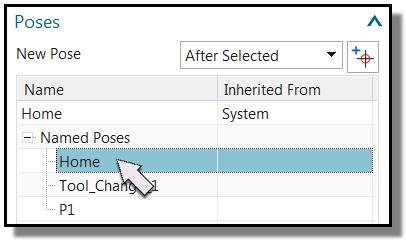 Edit a pose used by multiple operations You may edit (Delete, Rename, or Update) poses when a single program or operation is selected.