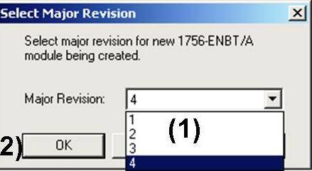 Choose Major Revision Level of