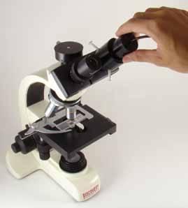 The AM4023X has different adapters to fit microscopes with 23, 30 or 30,5 mm eyepieces.