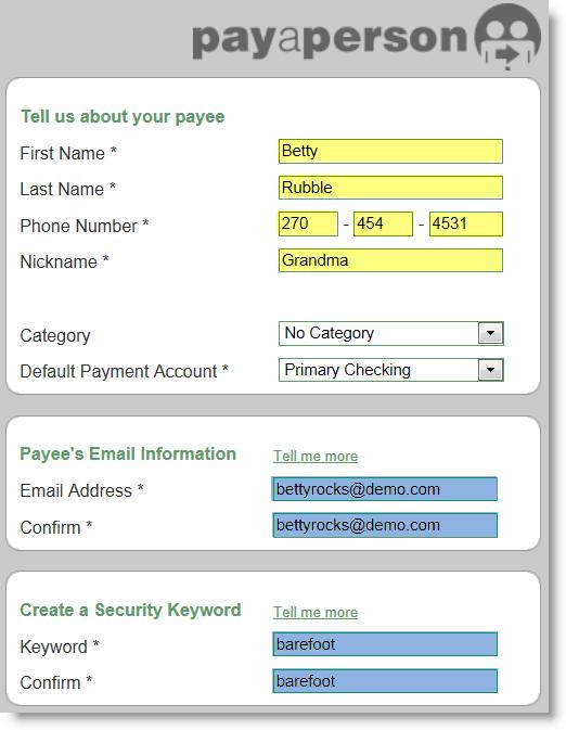 Users can view the keyword when they edit the payee s information. 3 rd Step: Activate the Payee Payee is activated by a one-time system generated code.