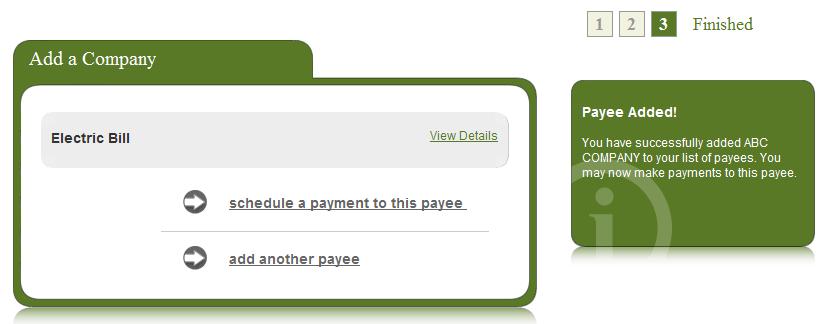 Step 4 Schedule Payment Under PAYMENTS, Single Payment, click on the payees that you would like to pay.