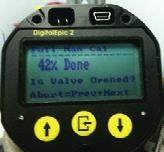 During this calibration, the DEPIC-2 reads the lower and upper end of the position and pressure and also calibrates the ma transmitter output current.