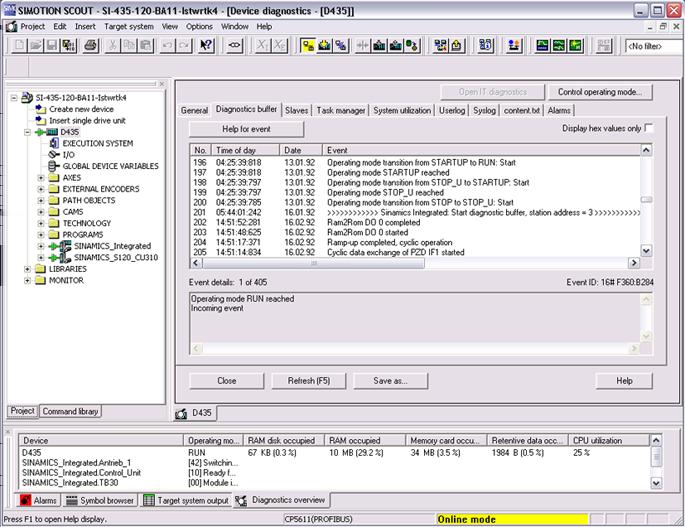 Part III: Service with SCOUT Engineering System 6.3 Device diagnostics 6.3 Device diagnostics 6.3.1 Overview The device diagnostics provide an overview containing operating information about the system and the individual devices in the project.