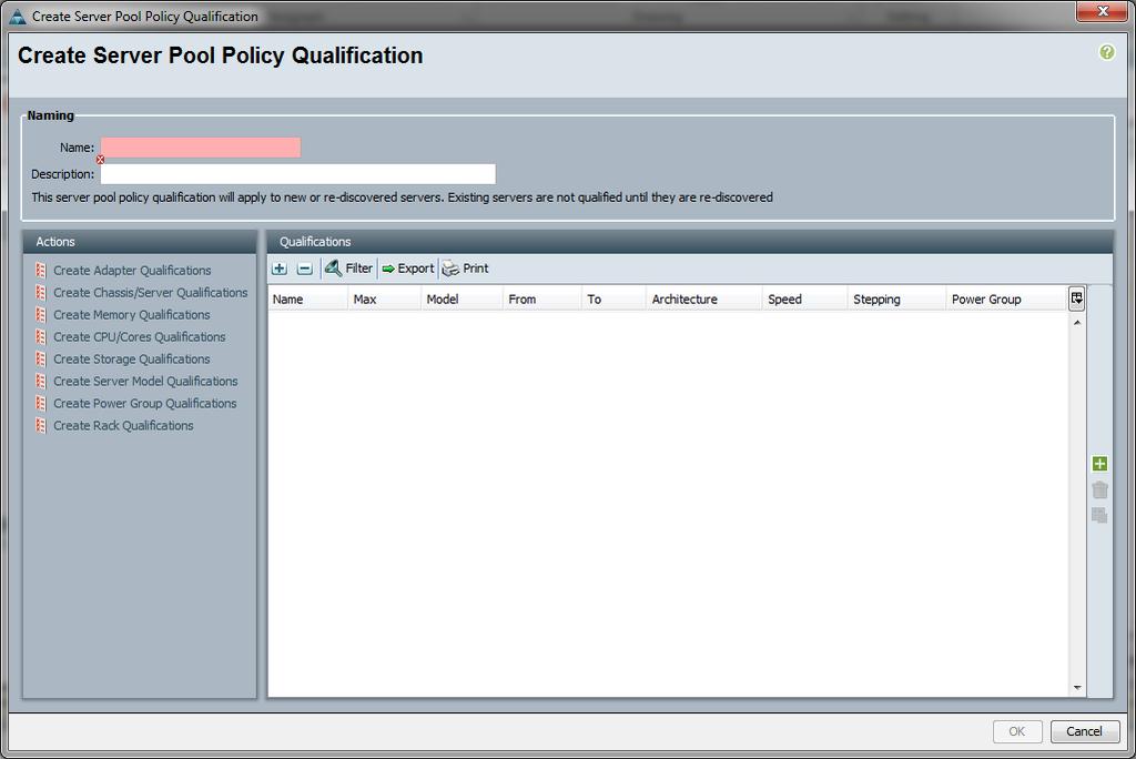 Server Pools and Qualification Policies Can qualify server by attributes prior to