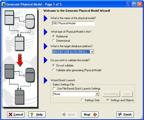 2 Select the Main Model and then click Model > Generate Physical Model.