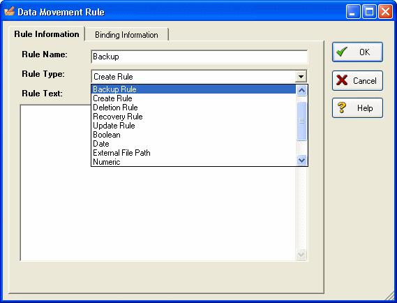 Create a data movement rule 1 On the Data Lineage tab, right-click Data Movement Rules and choose New Data Movement Rule.