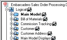 When you get a named release, the diagram will appear with a camera icon on the Data Model Explorer object instead of traditional lock icons.
