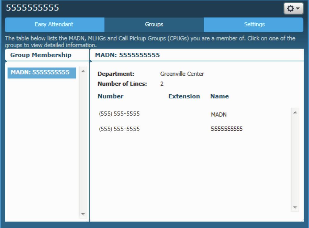VIEWING AND CONFIGURING GROUP