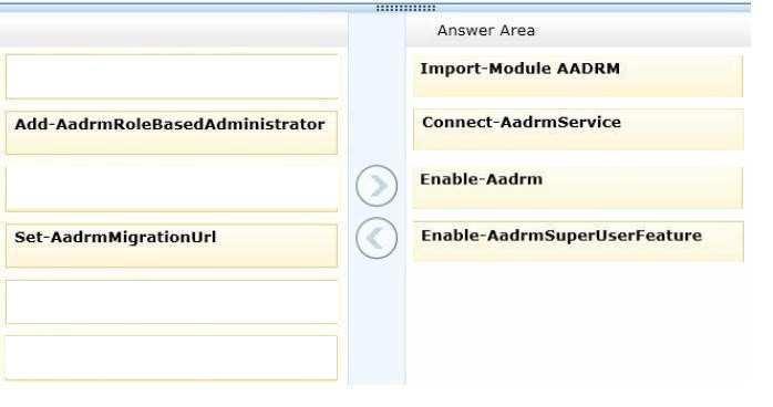 /Reference: http://msdn.microsoft.com/library/azure/dn629400.aspx QUESTION 18 You are the Office 365 administrator for Contoso, Ltd. User1 is unable to sign in.