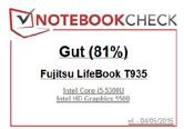 Data Sheet FUJITSU Tablet Warranty Spare Parts availability Service Weblink 5 years after end of product life htttp://ts.fujitsu.com/supportservice Notebookcheck.