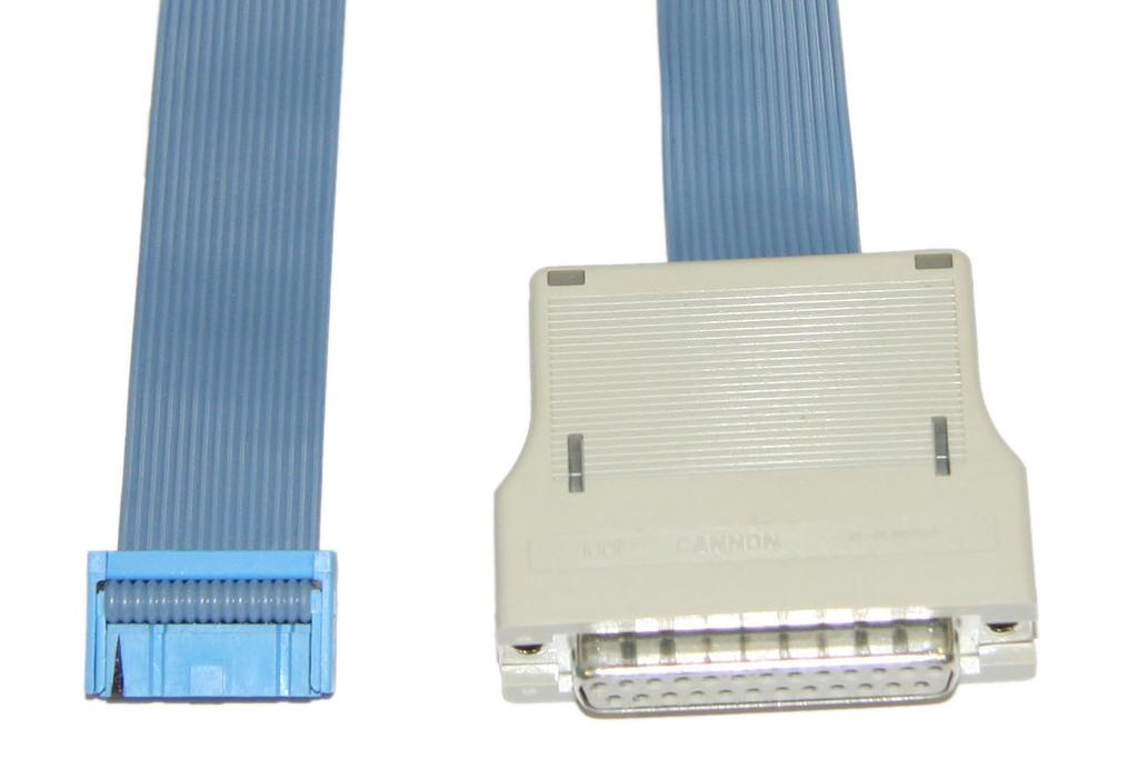 OCDS Uni-Dir Debug Cable V0 Version 0 debug cables have been shipped for the first time in 1998. The debug cable consists of a plastic housing with a ribbon cable attached.