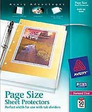 Page-Size Sheet Protectors, 3-Hole