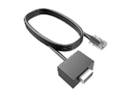 At the bottom of the HP RP2 monitor: Verify one power adapter is connected to the brick and HP RP2 terminal. Verify one Ethernet cable is connected to HP RP2 terminal.