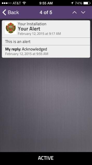 Replies are no longer accepted Indicates an alert was replied to READ & REPLY TO ALERTS Tap an alert to