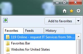 Under Favorites on the Internet Explorer Toolbar, select 119 Online, and follow instructions. 9.