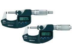 «DIGIMATIC» Micrometer E Digital standard external screw type micrometer with IP-65 protection.