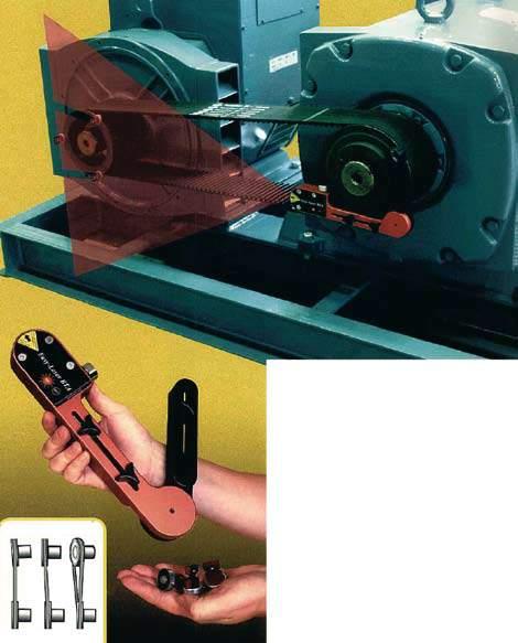 Sheave/Pulley Alignment E Sheave/Pulley Alignment Easy-Laser BTA compact TM is the perfect tool for sheave and pulley alignment.